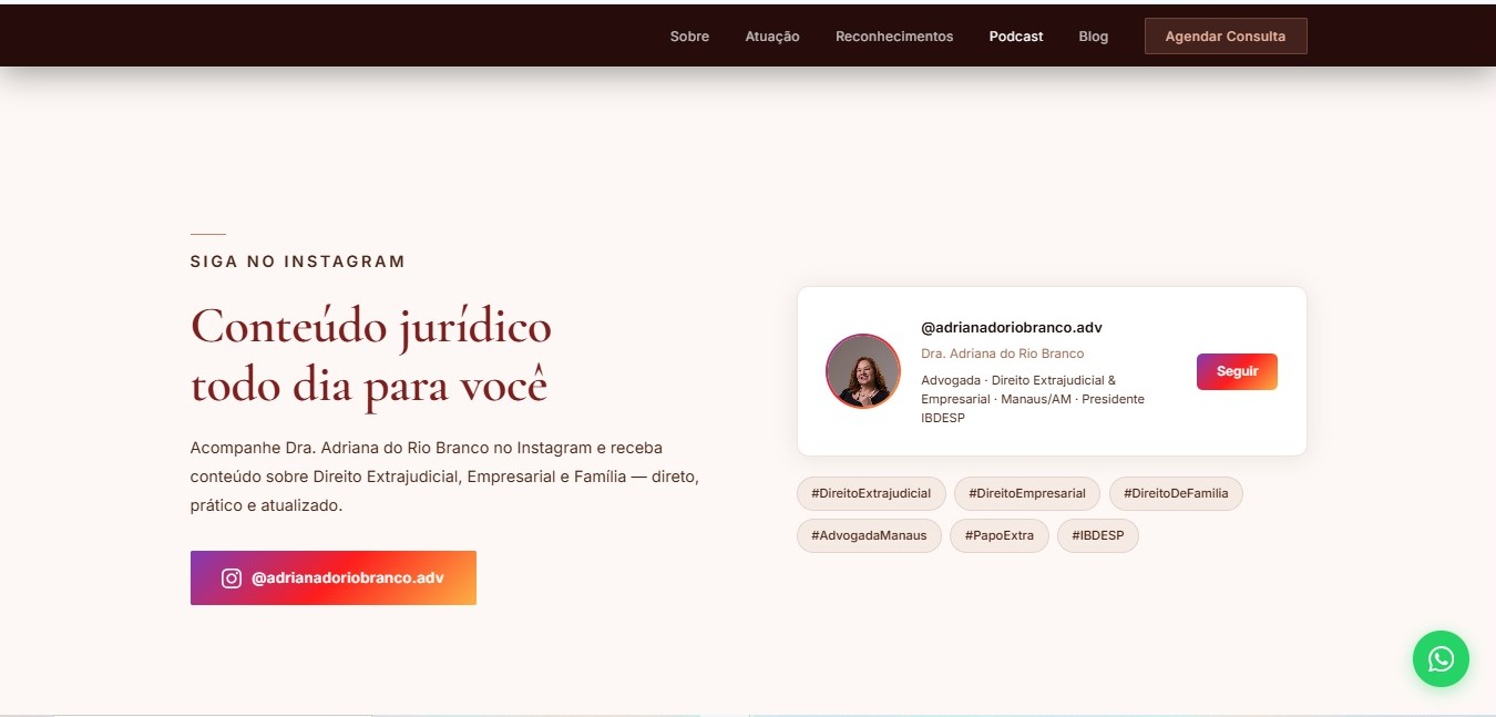 Dra. Adriana do Rio Branco — Advocacia — tela 6