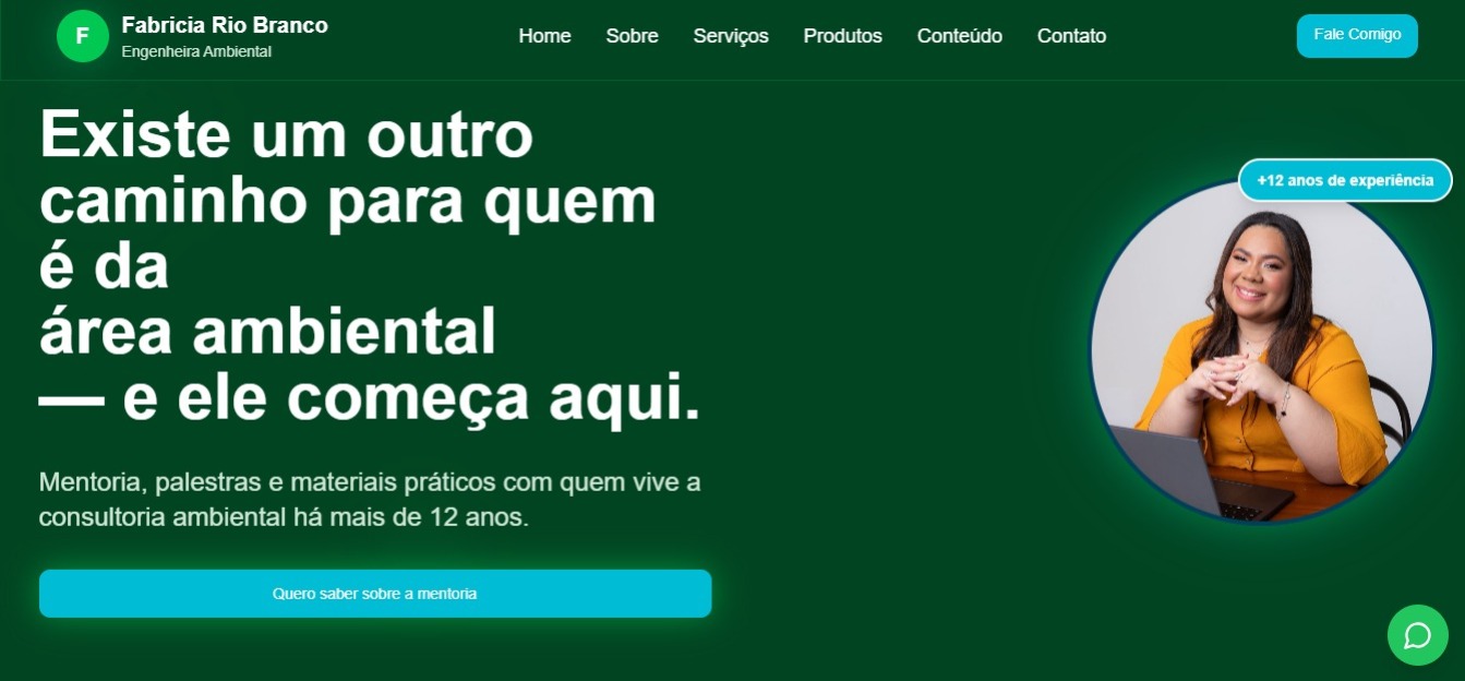 Fabrícia Rio Branco — Engenheira Ambiental