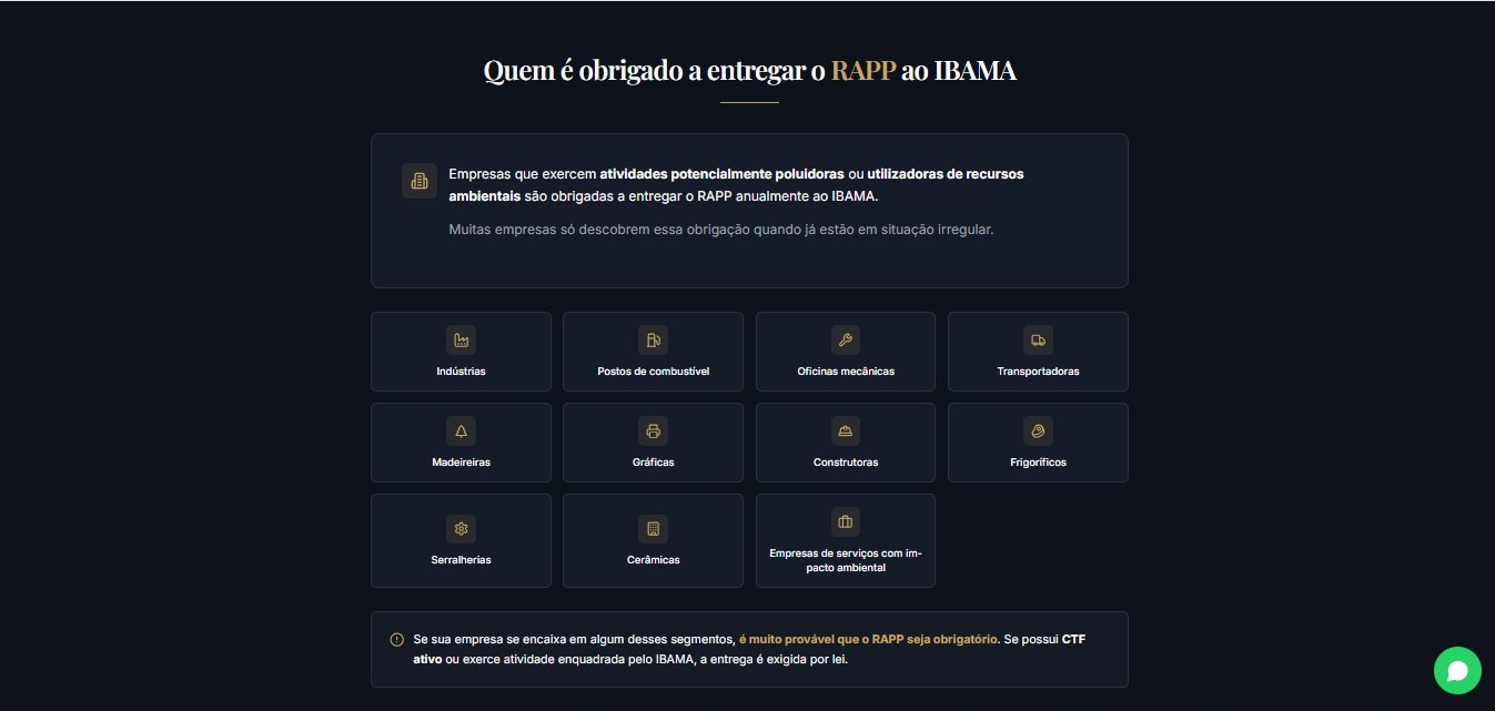 FRTB Consultoria Ambiental — RAPP IBAMA — tela 3