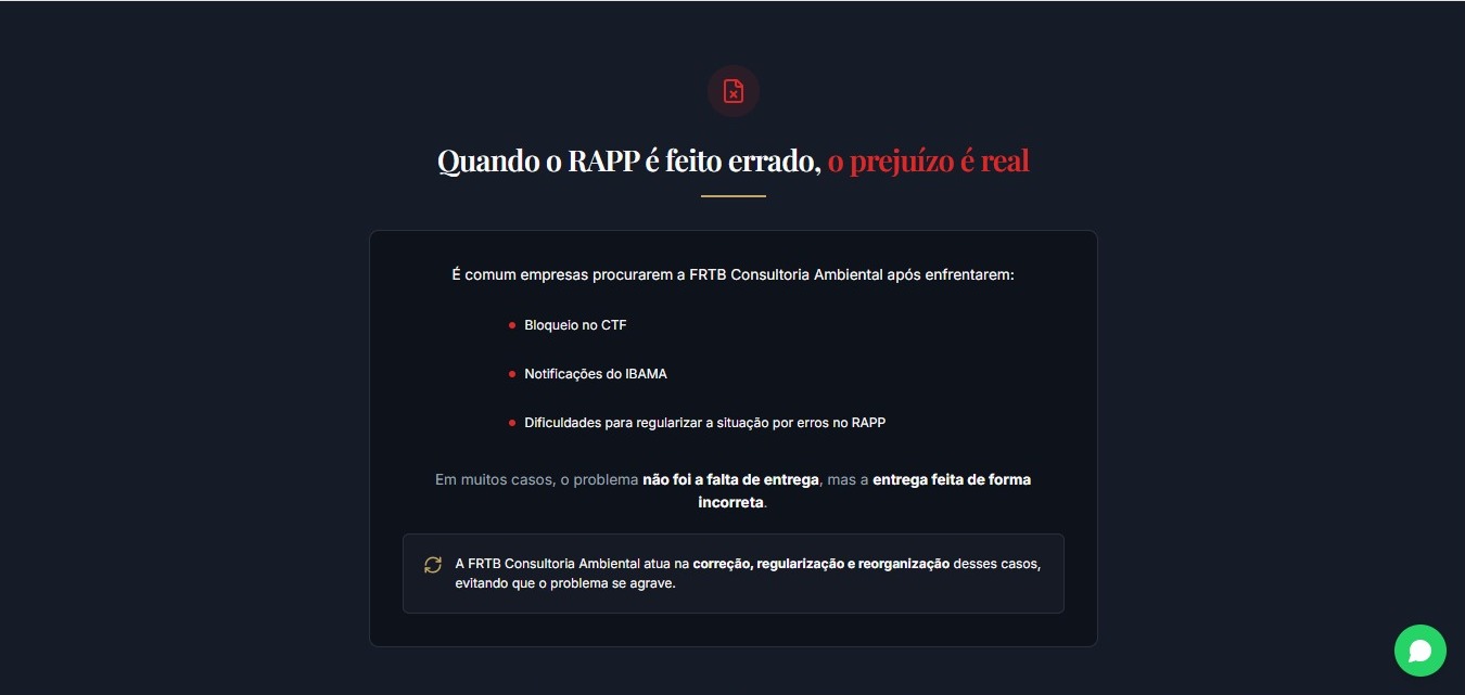 FRTB Consultoria Ambiental — RAPP IBAMA — tela 6