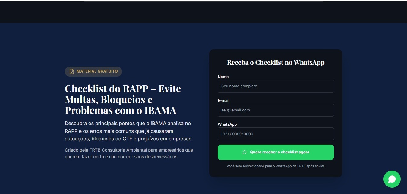FRTB Consultoria Ambiental — RAPP IBAMA — tela 7