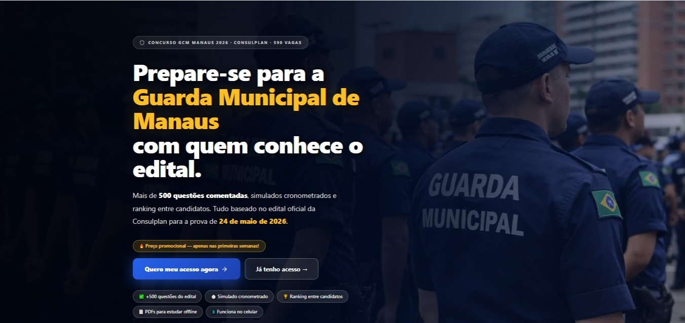GuardaQuest — Sistema de Questões para Concursos — tela 1