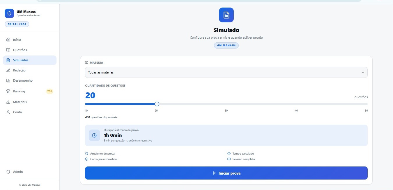 GuardaQuest — Sistema de Questões para Concursos — tela 6