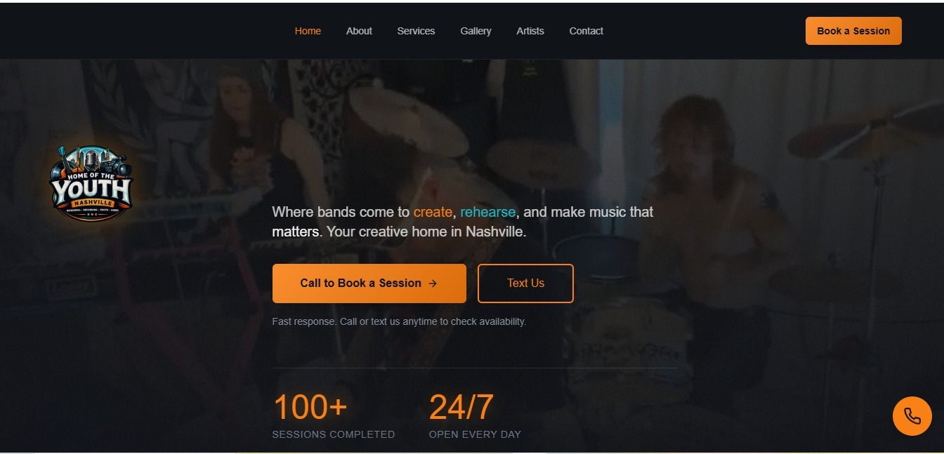 Home of the Youth — Music Studio — tela 1
