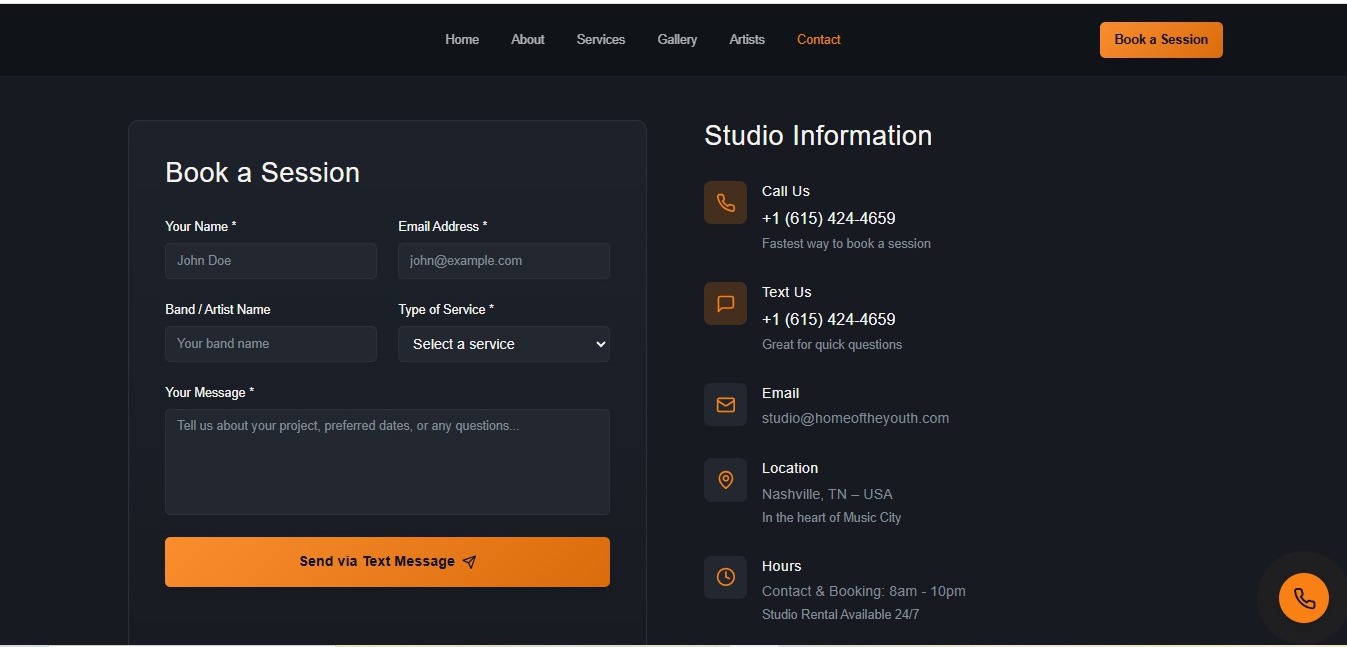 Home of the Youth — Music Studio — tela 4