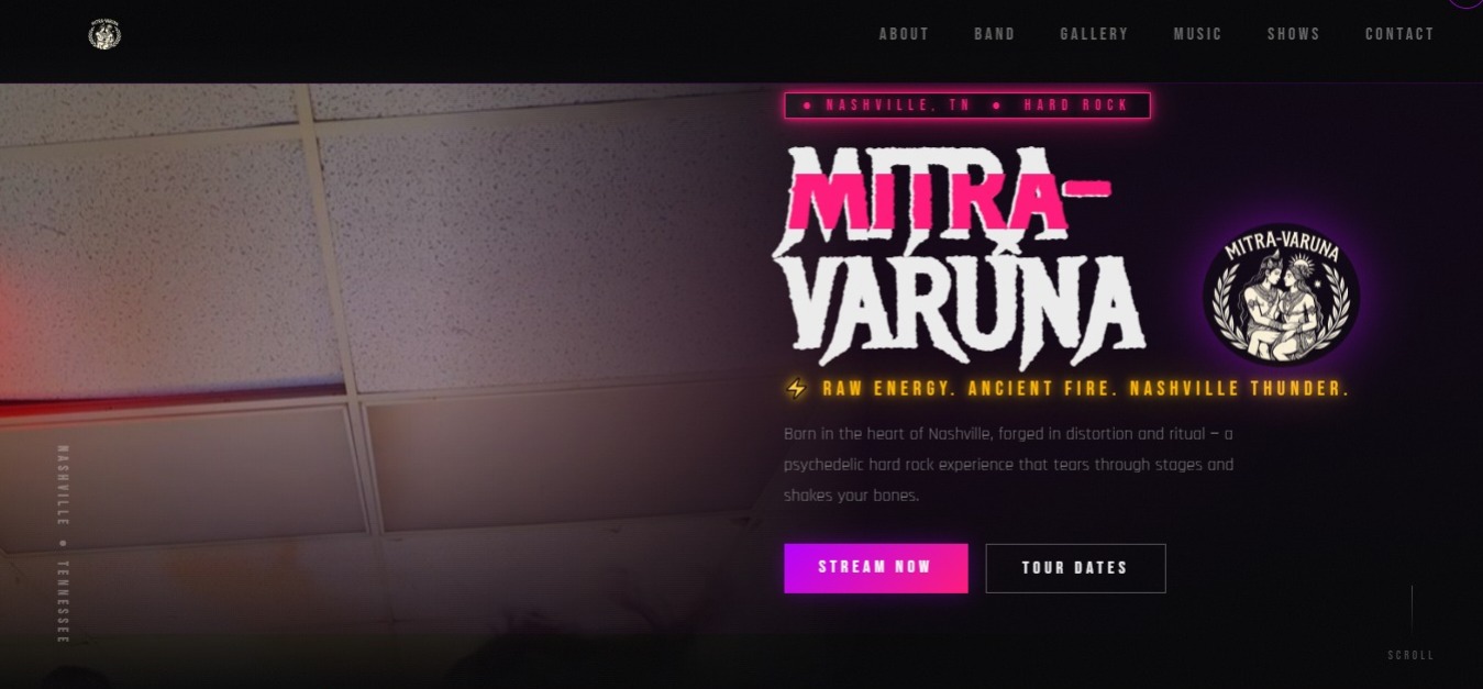 Mitra-Varuna — Hard Rock Band — tela 1
