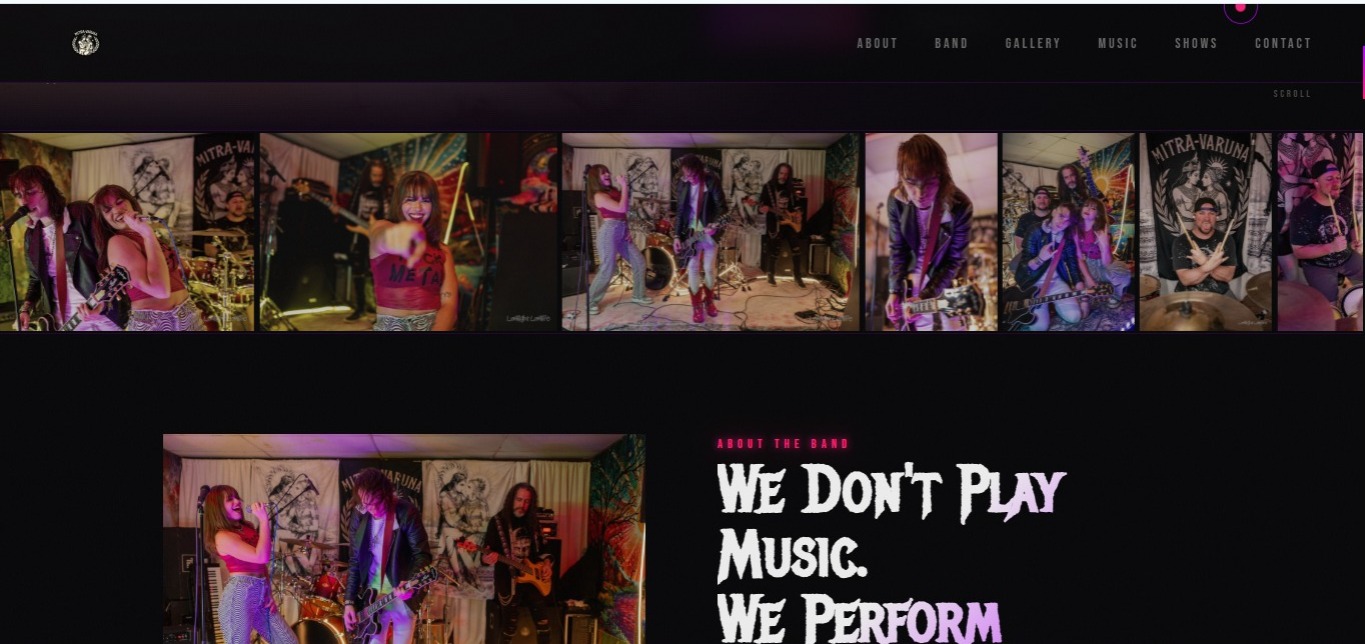 Mitra-Varuna — Hard Rock Band — tela 2