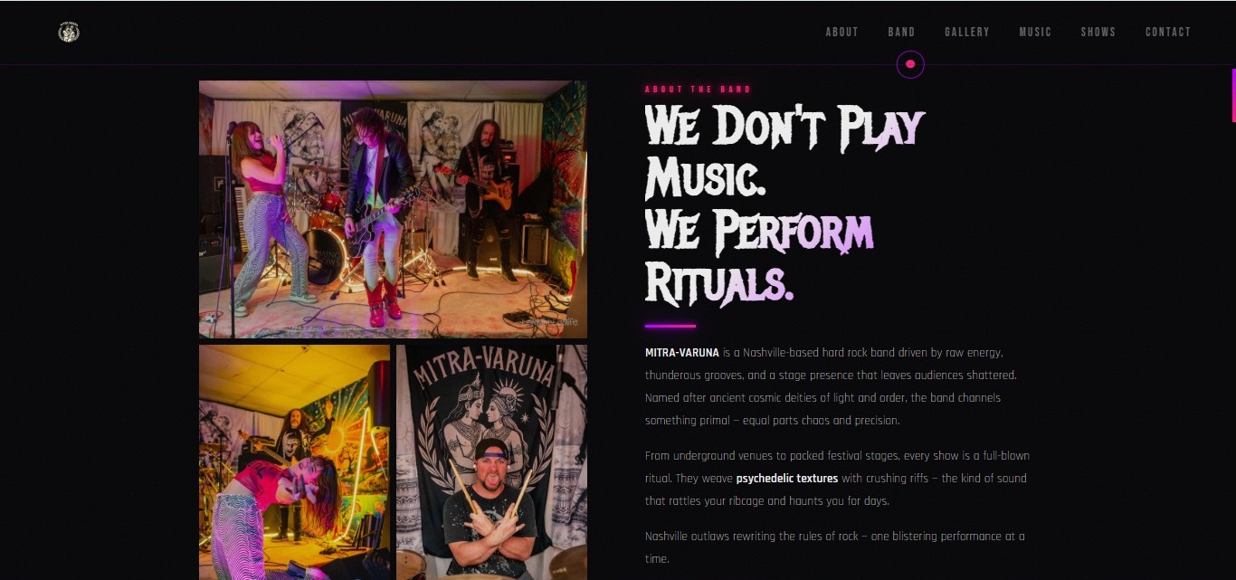 Mitra-Varuna — Hard Rock Band — tela 3
