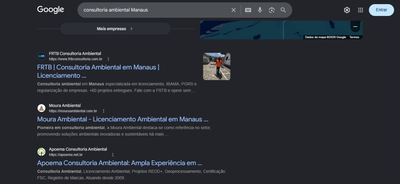 Case FRTB: como chegamos ao #1 do Google em Manaus em 2 semanas — sem pagar anúncio
