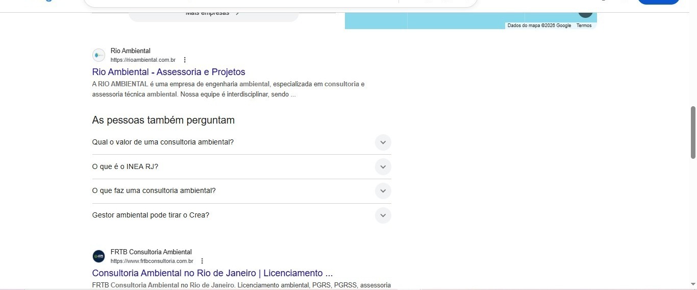 FRTB Consultoria Ambiental em segundo lugar no Google Rio de Janeiro