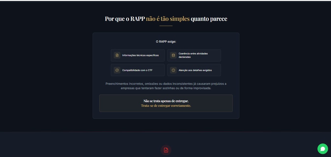 Tela 5 — Credenciais