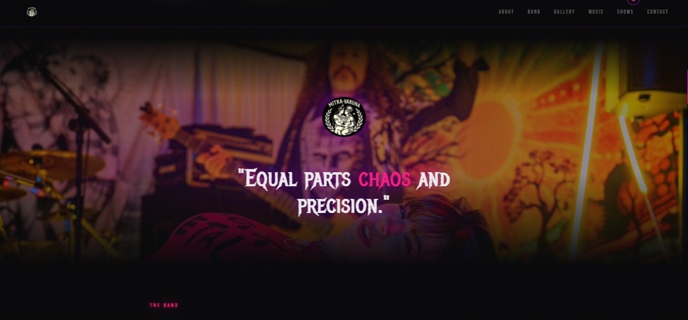 Foto full-bleed ao vivo com quote