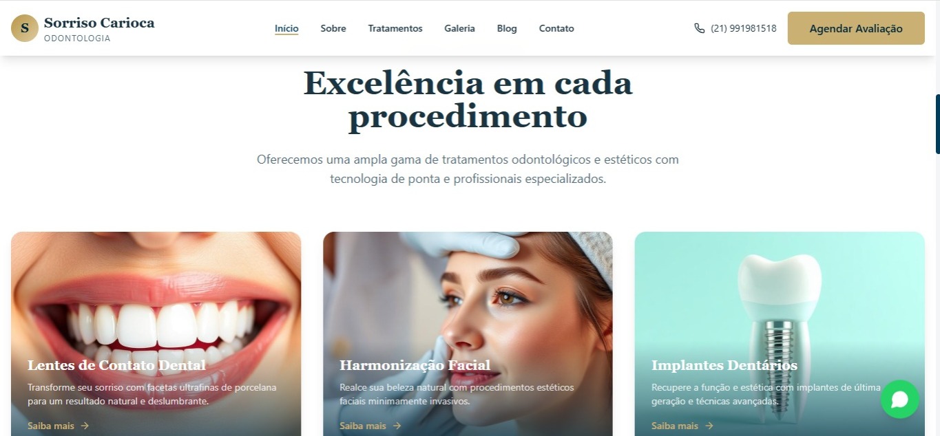 Tela 3 do projeto Sorriso Carioca